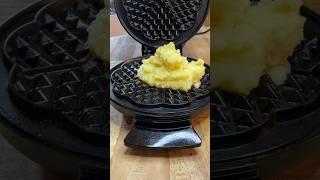 Waffled MASHED POTATOES #asmr #shorts