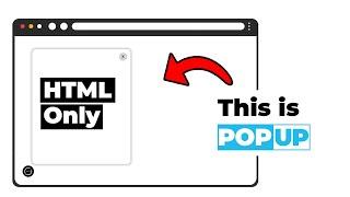 Create a Popup With Just 2 LINES Of Code (No Libraries Needed)