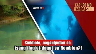 Sinkhole, nagsulputan sa isang ilog at dagat sa Romblon?! | Kapuso Mo, Jessica Soho