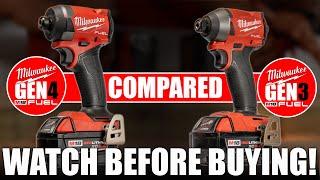 Milwaukee M18 Fuel Impact G4 and Gen3 Tool Comparison!