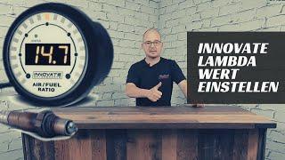 Innovate MTX-L PLUS Umstellung von AFR auf Lambda Anzeige / Wert