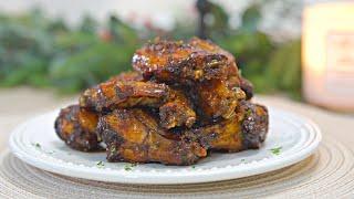 AIR FRYER Honey Garlic Chicken WINGS Recipe