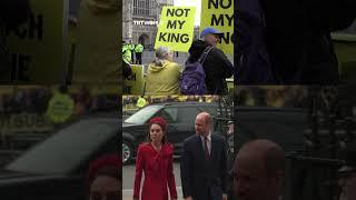 Anti-monarchy demonstrators protest British royal family on UK Commonwealth Day