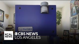 Santa Monica man invents "Blue Chirper" as a non-aggressive way to deter trespassers