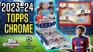 2023-24 Topps Chrome Hobby Box UEFA Champions League Soccer Opening!