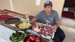 Все просят добавки! Настоящий Казан-Кабоб по-узбекски!