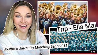 New Zealand Girl Reacts to SOUTHERN UNIVERSITY MARCHING BAND - TRIP - ELLA MAI