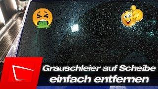 Kalkflecken und Grauschleier von Autoscheibe entfernen - Glasscheibe reinigen Soft99 Glass Compound