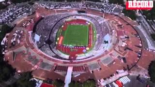 Vista con Dron del Estadio Olímpico de CU