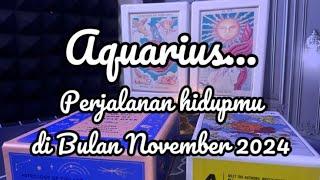 Aquarius  Perjalanan Hidupmu Di Bulan November 2024⁉️