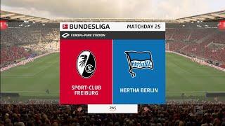 FIFA 23 | SC Freiburg vs Hertha Berlin - Europa-Park Stadion | Gameplay