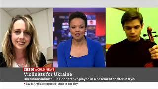 Illia Bondarenko and Kerenza Peacock on BBC World News