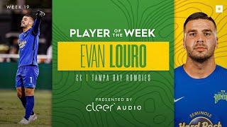 USL Championship Player of the Week - Evan Louro, Tampa Bay Rowdies