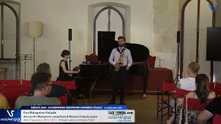 EURSAX 2024: Duo Malagnino-Fukuda plays Prélude cadence et finale by Alfred Desenclos