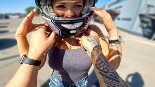 BIKERS PICKING UP HOT GIRLS | HOW TO PICK UP GIRLS WITH MOTORCYCLE |  EP.8