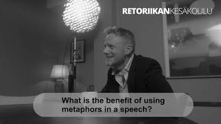 What is the benefit of using metaphors in a speech?