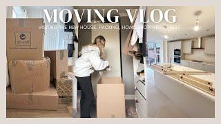 MOVING VLOG #1 | Visiting the new house, Home shopping/haul + packing 