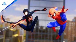 Marvel's Spider-Man 2 DLC Peter's B Across The Spider Verse Suit Set vs The Sandman