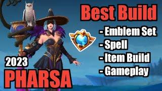 PHARSA BEST BUILD 2023 | TOP 1 GLOBAL PHARSA BUILD | PHARSA - MOBILE LEGENDS | MLBB