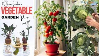 13 Best Indoor Vegetable Garden Ideas  #vegetablegarden