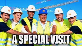 FLICK, GAVI, LAMINE YAMAL & PEDRI VISITS THE SPOTIFY CAMP NOU WORKS  | FC Barcelona 