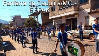 Bateria do desfile cívico (7 de setembro) de Caputira - MG.