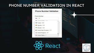 Phone Number Validation in React With a Country Flag Dropdown