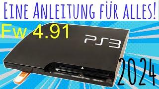 ULTIMATIVE PS3 Jailbreak CFW Anleitung! FW 4.91 für 2024 +PS2,PSP, etc.