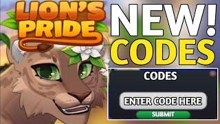 ️ ALL New!! ️ ROBLOX A LION'S PRIDE ALPHA CODES 2024 - A LION'S PRIDE ALPHA ROBLOX CODES 2024