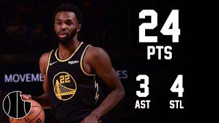 Andrew Wiggins Highlights | Warriors vs. Grizzlies | 4th Jan 2024