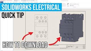 Downloading 2D footprints & 3D models for SOLIDWORKS Electrical