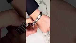 Мужской магнитный браслет на руку от давления Luxorium Reverse Silver стальной серебристый #bracelet