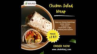 Savor the Flavor: Chicken Salad Wrap at Skolnik's! #ChickenSaladWrap #HealthyWraps #FreshEats