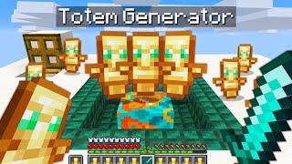 Minecraft Bedwars but I secretly have a TOTEM OF UNDYING GENERATOR..?