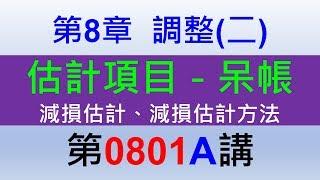 方炳傑0801A第8章調整(二)第1節估計項目－壹、呆帳－減損估計、減損估計方法