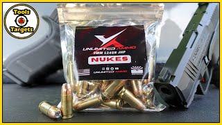 9MM NUKES!...Unlimited Ammo 124 Grain Self-Defense AMMO Ballistic Gel Test!