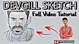 | Devgill Sketch | Actor | Full Video Tutorial | RAMPRASAD ELLANDULA |