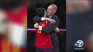 FIFA suspends Spain soccer chief after World Cup final kiss