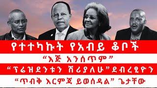 የተተካኩት የአብይ ቆቦች | "እጅ አንሰጥም” | “ፕሬዝደንቱን ሽሪያለሁ” ደብረፂዮን | “ጥብቅ እርምጃ ይወሰዳል” ጌታቸው 10/07/24