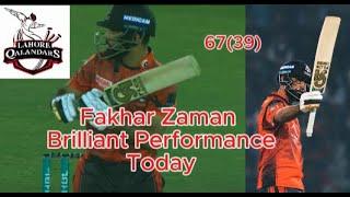 Fakhar Zaman Batting Today | HBL PSL X |