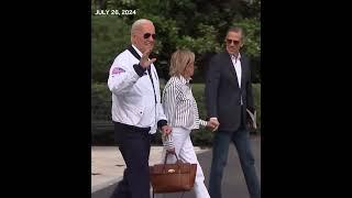 Joe Biden departs White House wearing USA Olympic team jacket