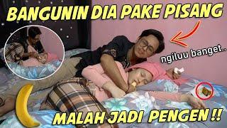 PRANK BANGUN1N ISTRI PAKE P1SANG JUMB0 !! END1NG NYA MALAH G1NI HMM