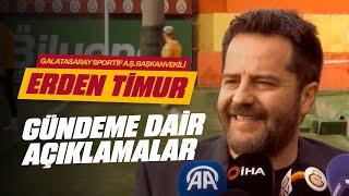  Galatasaray Sportif A.Ş. Başkanvekili Erden Timur, basın mensuplarının sorularını yanıtladı