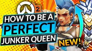NEW BEST WAY to Play Junker Queen - CARRY LIKE A PRO TANK MAIN - Overwatch 2 Hero Guide