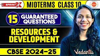 Resources and Development MCQs | CBSE Class 10 Geography(SST) chapter 1 | Midterm/Half-Yearly