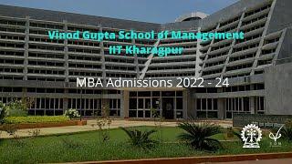 VGSoM, IIT Kharagpur Admissions 2022-24