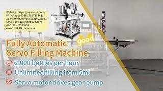 Nenosun Automatic servo filling machine gear pump #fillingmachinechina #fillingmachinemanufacturer