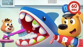 Visit the Dentist | Brush Your Teeth | Good Habits | Kids Cartoon | Sheriff Labrador