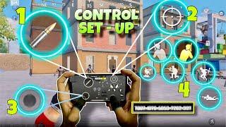 4 finger Control Set-up & Button Size BGMI PUBGm 