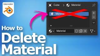 How to delete materials in Blender